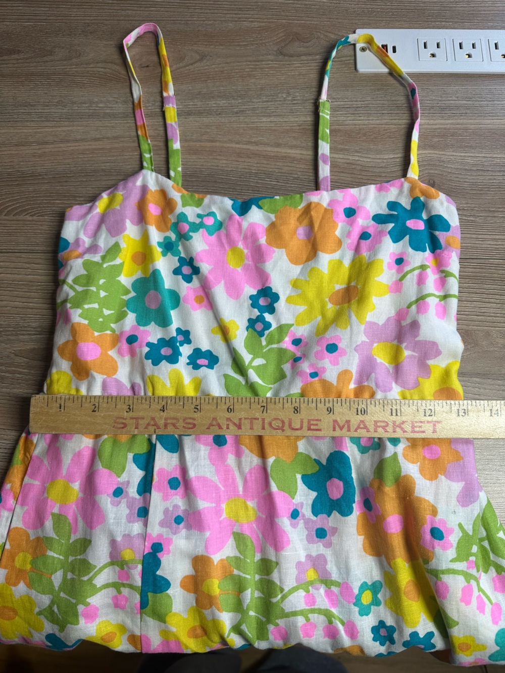 Show Me Your Mumu Amalfi Coast Midi Dress Retro Floral Petal Pop Adj Straps NWT* - Picture 15 of 16